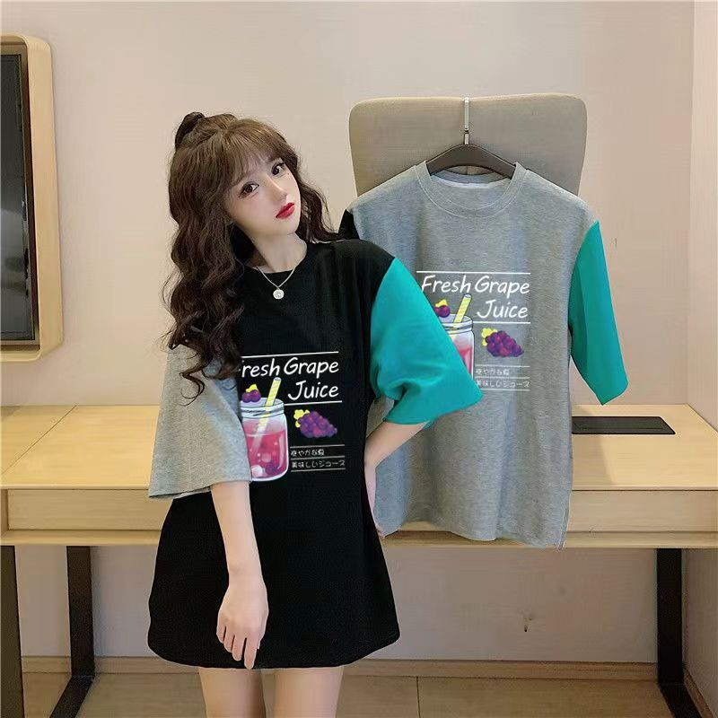 Áo Thun Tay Ngắn Dáng Rộng Thời Trang Cho Nữ 10-14 Tuổi