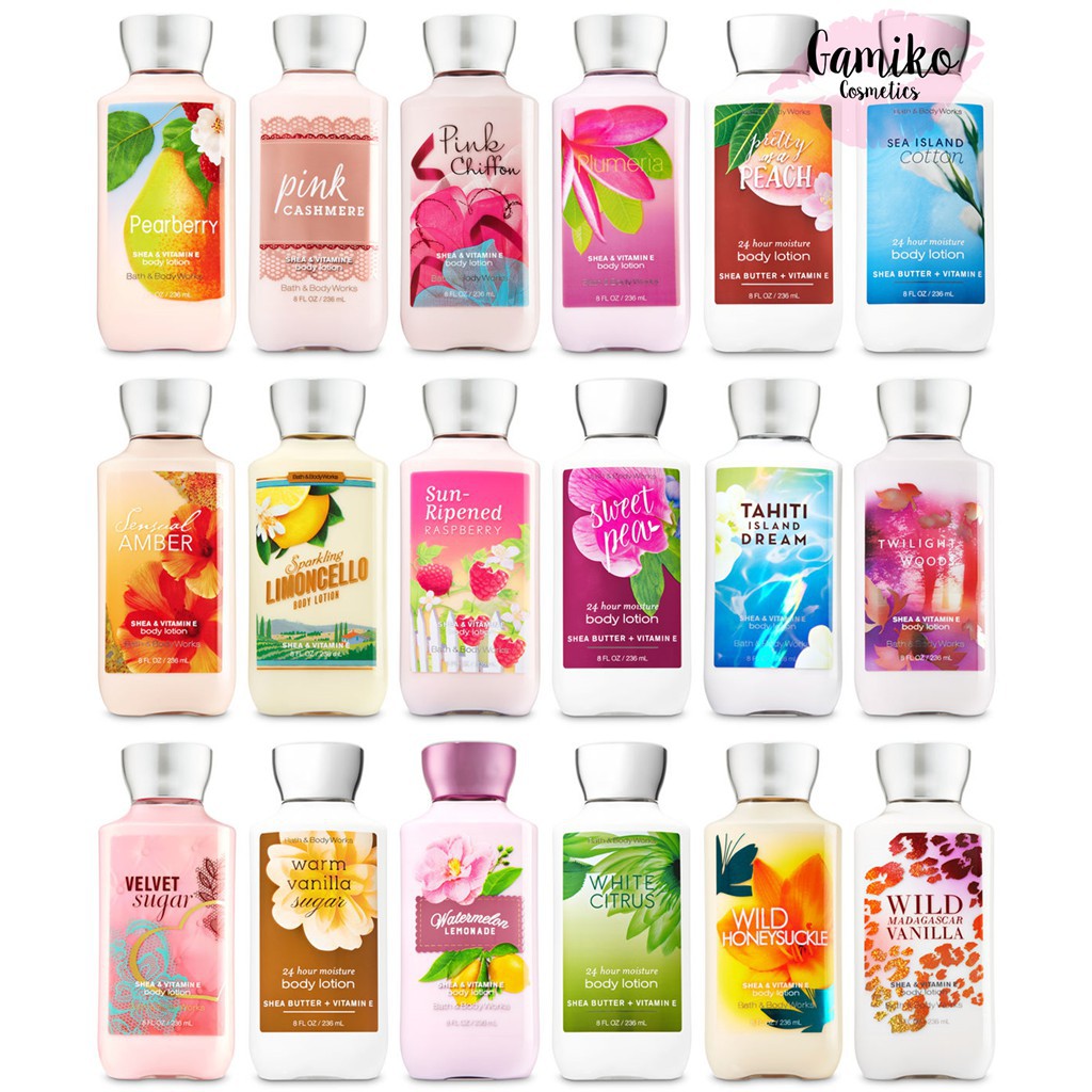 Bộ Sưu Tập Sữa Dưỡng Thể Body Lưu Hương Mịn Da Bath & Body Works