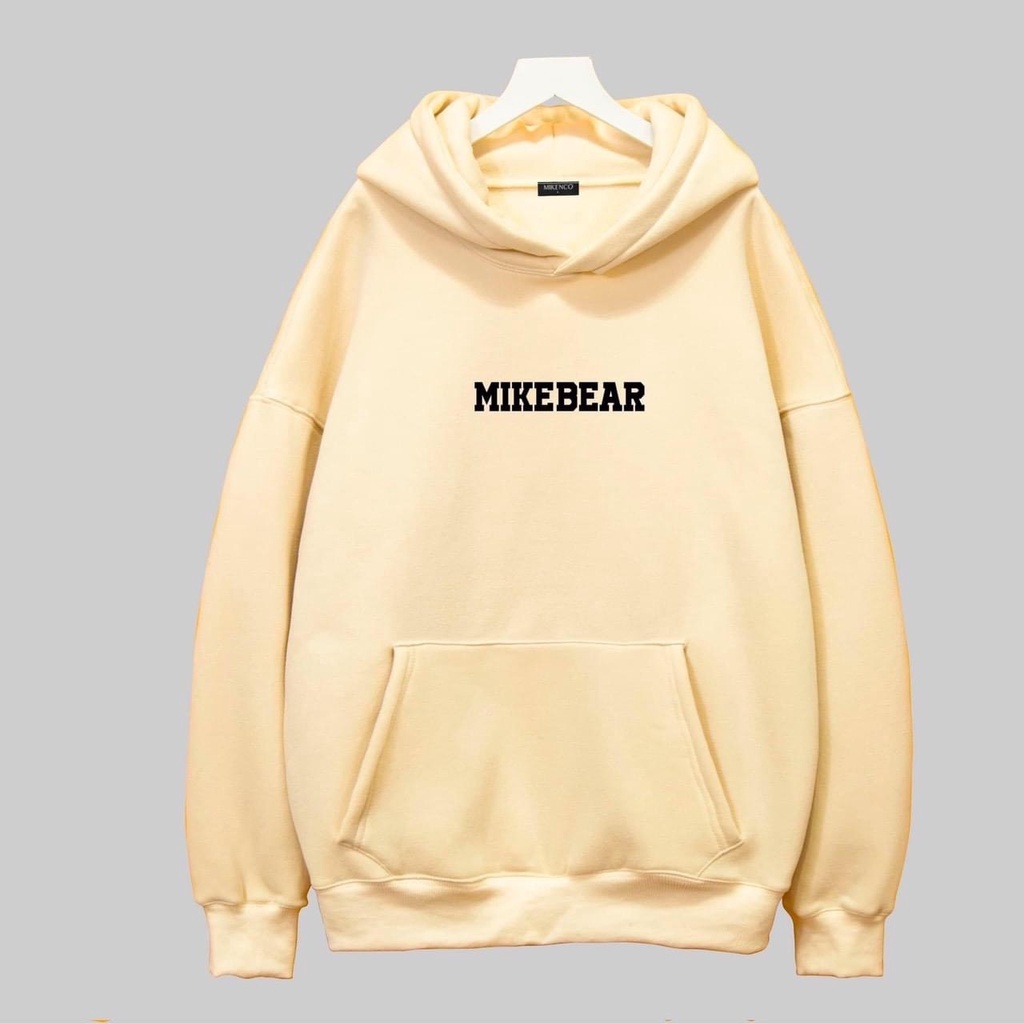 Áo Nỉ HOODIE ZIP MIKEBEAR MIKENCO, Áo Khoác Hoodie Dây Kéo Unisex Nam Nữ form Rộng oversize Nỉ Bông Cao Cấp