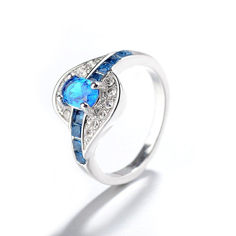 Aifei Jewellery Women Ring Mosaic Diamond 925 Sterling Silver R790
