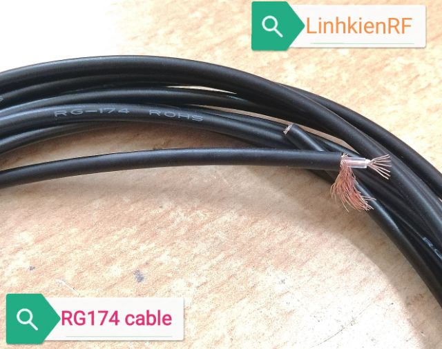 Dây tín hiệu RF cáp đồng trục RG174 cable