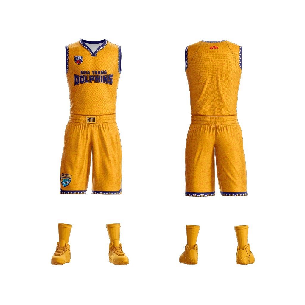 Trang phục bóng rổ Actee - mùa giải VBA 2021 - Đội Nha Trang Dolphin