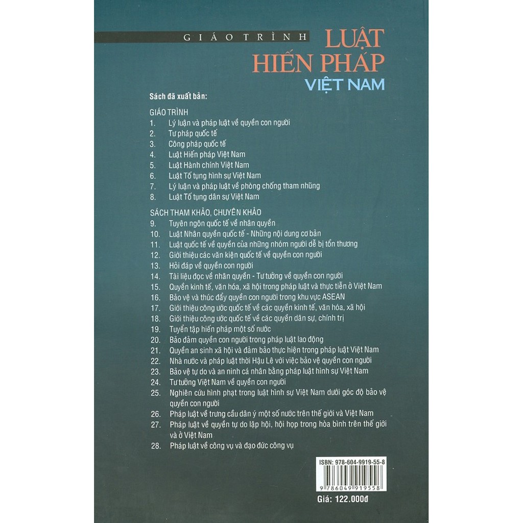 Sách - Giáo Trình Luật Hiến Pháp Việt Nam (Tái bản lần thứ 8)