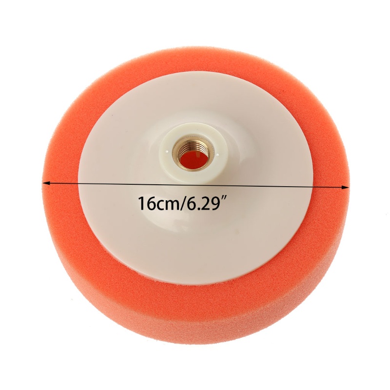 Đĩa Đánh Bóng Xe Hơi Màu Cam Kích Thước 6 Inch 15cm Chất Lượng Cao