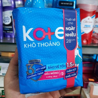 Băng vệ sinh Kotex khô thoáng thiết kế cho ngày nhiều 6 miếng 28cm