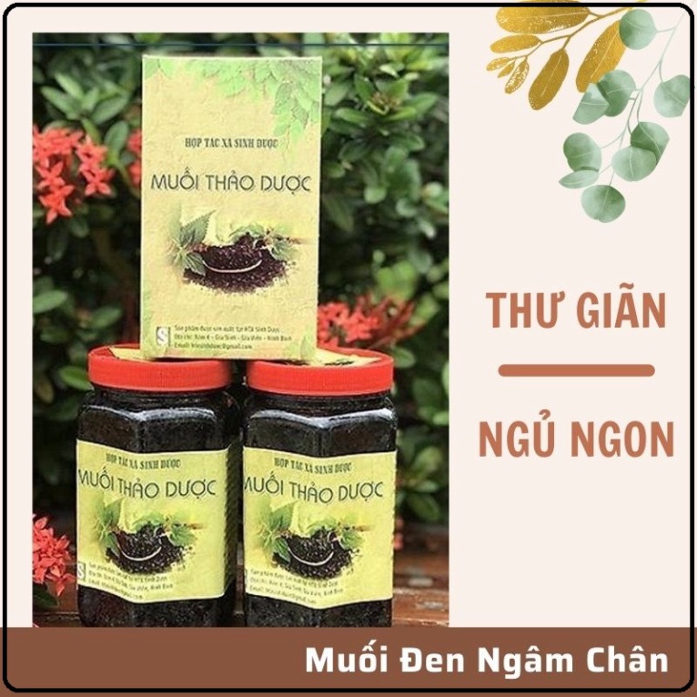 Muối Ngâm Chân Thảo Dược  Organic100% Thiên Nhiên Muối  Thảo Dược Ngâm Chân 550g Hàng Chính Hãng Sinh Dược