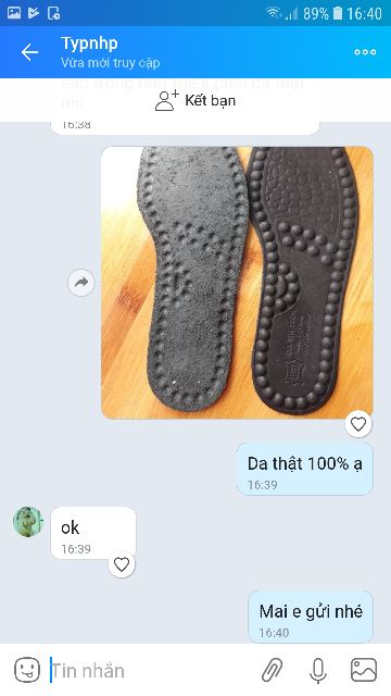 Lót giày nam da thật các loại