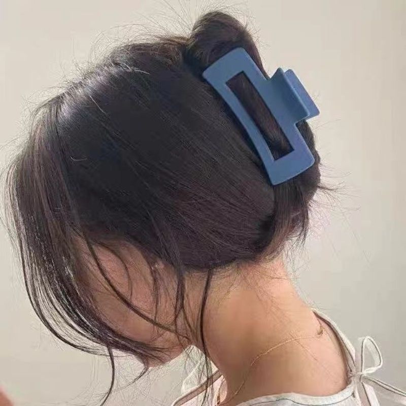 Kẹp tóc càng cua chất nhựa bóng cỡ lớn, kẹp tóc phong cách Hàn Quốc