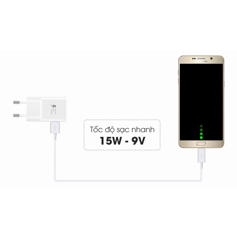 Bộ Sạc Samsung Micro USB 15W, Combo Dây Sạc Samsung Và Củ Sạc Samsung Micro Sạc Nhanh An Toàn Cho Điện Thoại  - NPK