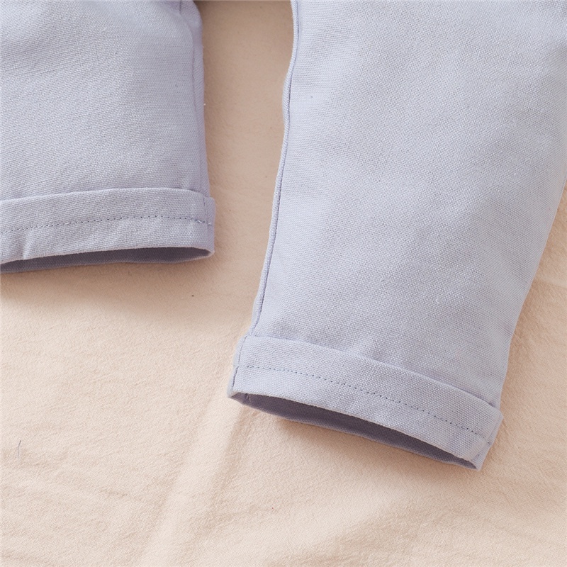 Set áo liền quần+quần yếm Mikrdoo tay dài mặc đi tiệc cho trẻ sơ sinh/trẻ tập đi