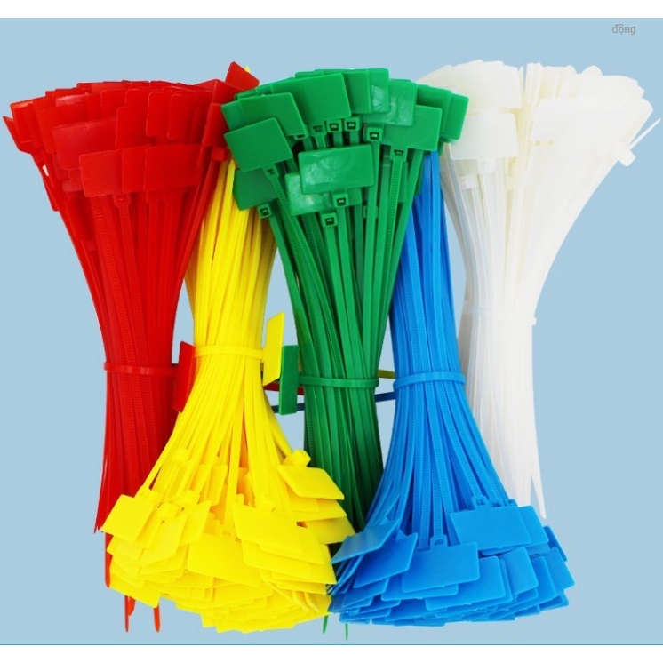 Dây rút đánh dấu dây/ dây thít đánh dấu/ dây rút vuông đánh dấu dây nhiều màu sắc