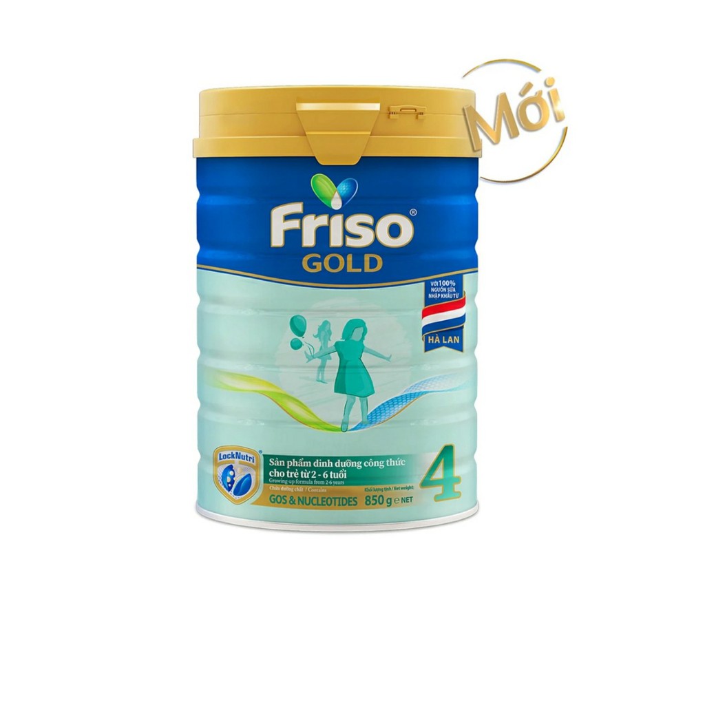 Sữa Bột Frisolac Gold 4 Cho Trẻ Từ 2-4 Tuổi 850g, 380g date t3/2023