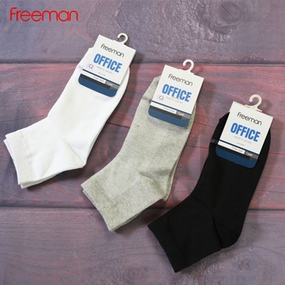 [Combo 3 đôi] Tất cổ trung, chất liệu cotton FREEMAN