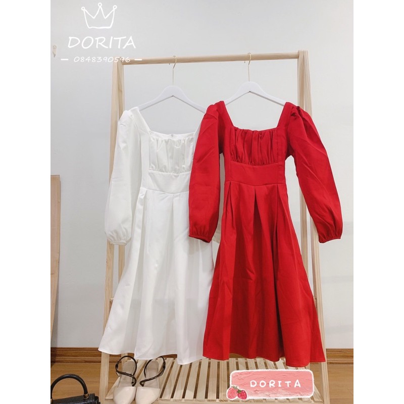 Váy hai dây đũi xước 2 lớp, Đầm hai dây dáng xòe - Dorita Boutique | BigBuy360 - bigbuy360.vn