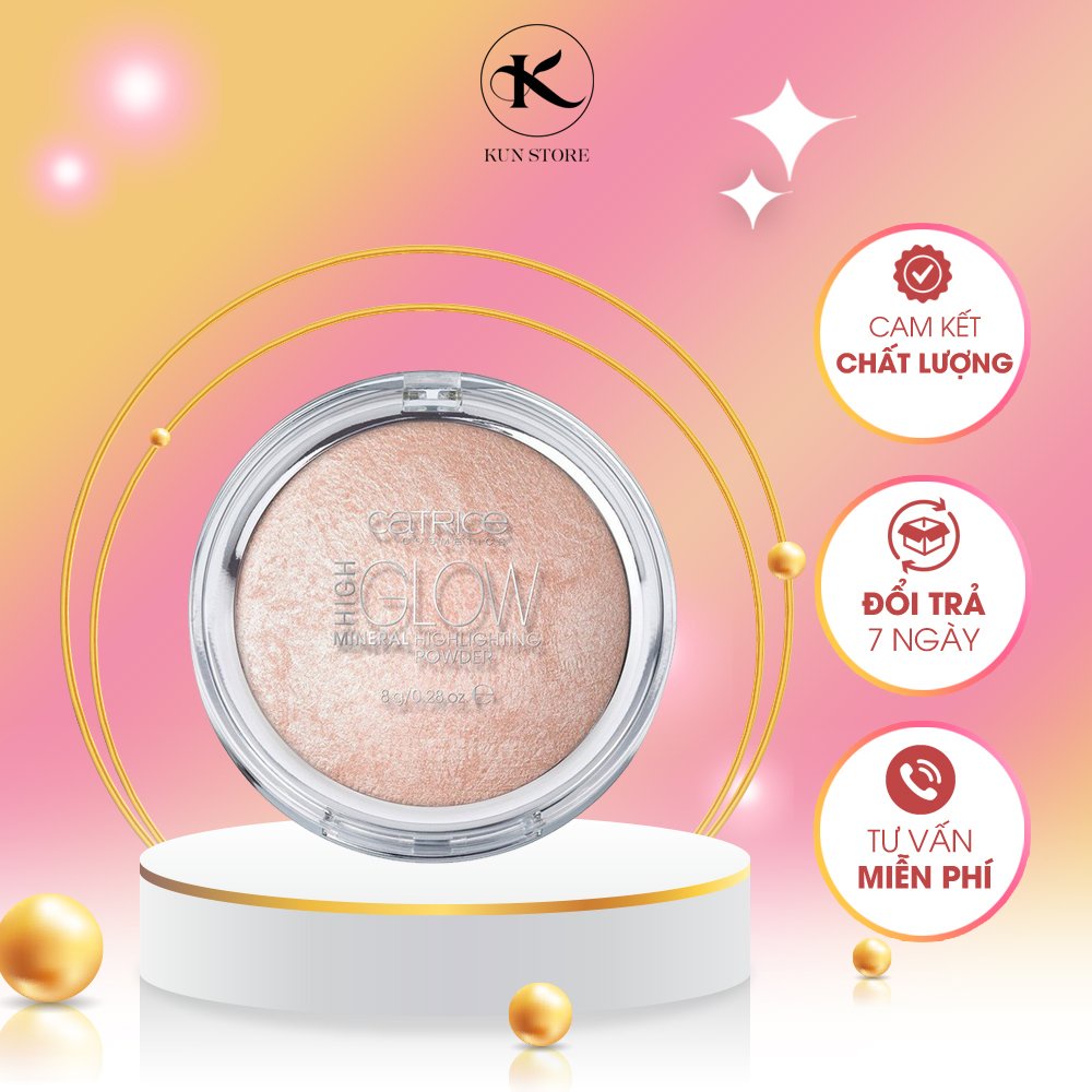 Phấn nền Highlight Catrice High GLOW Mineral HighLighting bắt sáng phù hợp mọi loại da - Kun Store