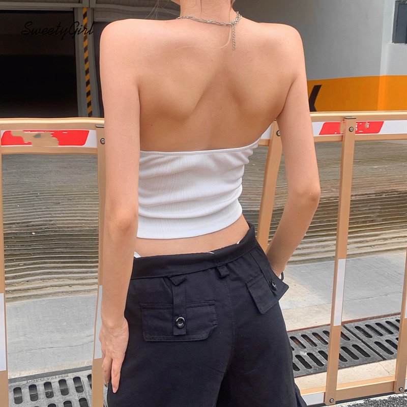 Áo Ống Ôm Dáng Màu Trơn Thời Trang 2022 Quyến Rũ Cho Nữ