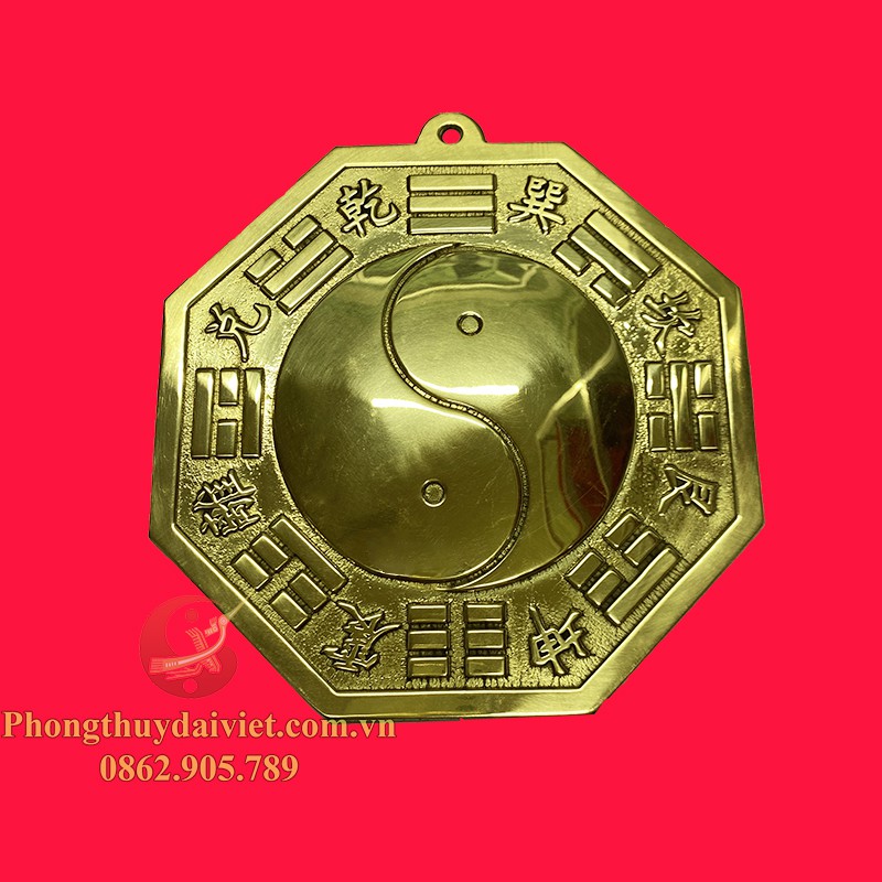 Gương Bát Quái Âm Dương đồng Nguyên Chất 3-8.5cm