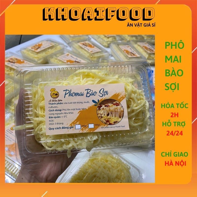 PHÔ MAI SỢI MOZZARELLA  KÉO SỢI TỐT, TIỆN LỢI, DINH DƯỠNG, THƠM NGẬY HỘP 300G