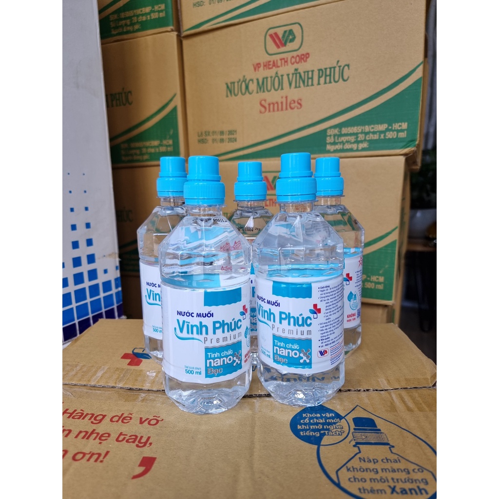 Nước muối Premium Nano Bạc Vĩnh Phúc 500ml