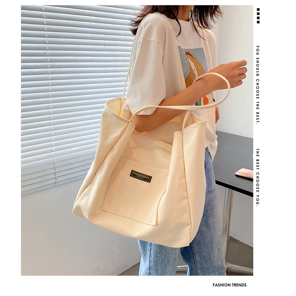 Túi Xách Đeo Vai Bằng Vải Bạt Cỡ Lớn Thiết Kế Chữ Thời Trang Cao Cấp Hàng Mới 2022 Dành Cho Bạn Nữ Sac A Main