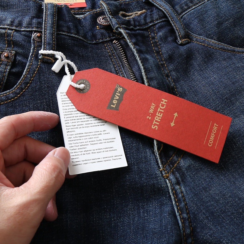 Quần Jean Nam cambodia Levi mẫu mới 2021-ống đứng jean co giản Hải An Jeans