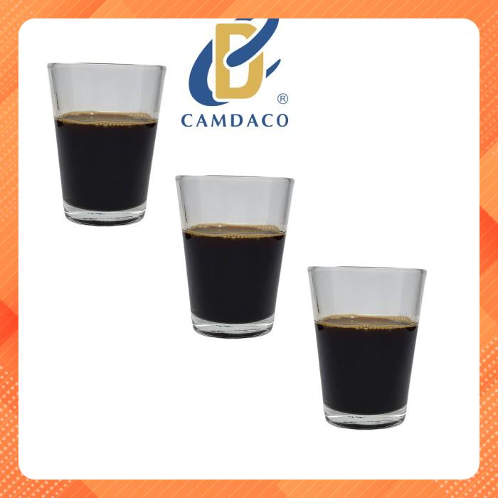 FREESHIP TOÀN QUỐC 50K - Bộ 12 Ly Cốc Thủy Tinh 17 Trơn Uống Cà Phê 115ML –Camdaglassco