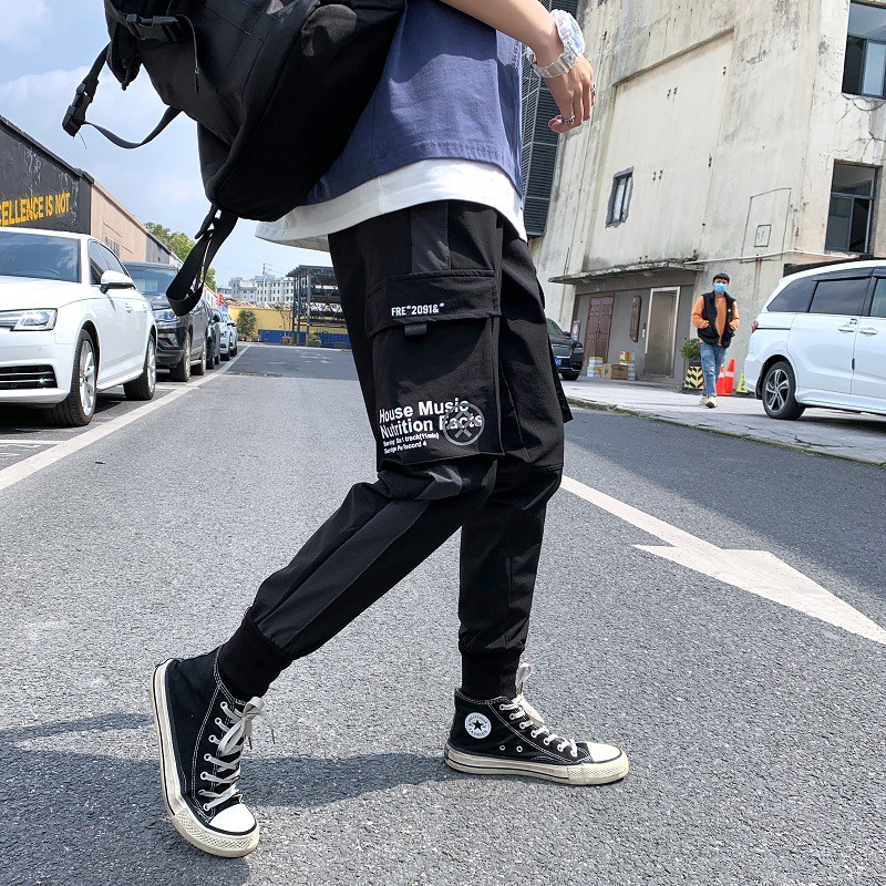 Quần jogger túi hộp phong cách thời trang Hàn nam S-3XL