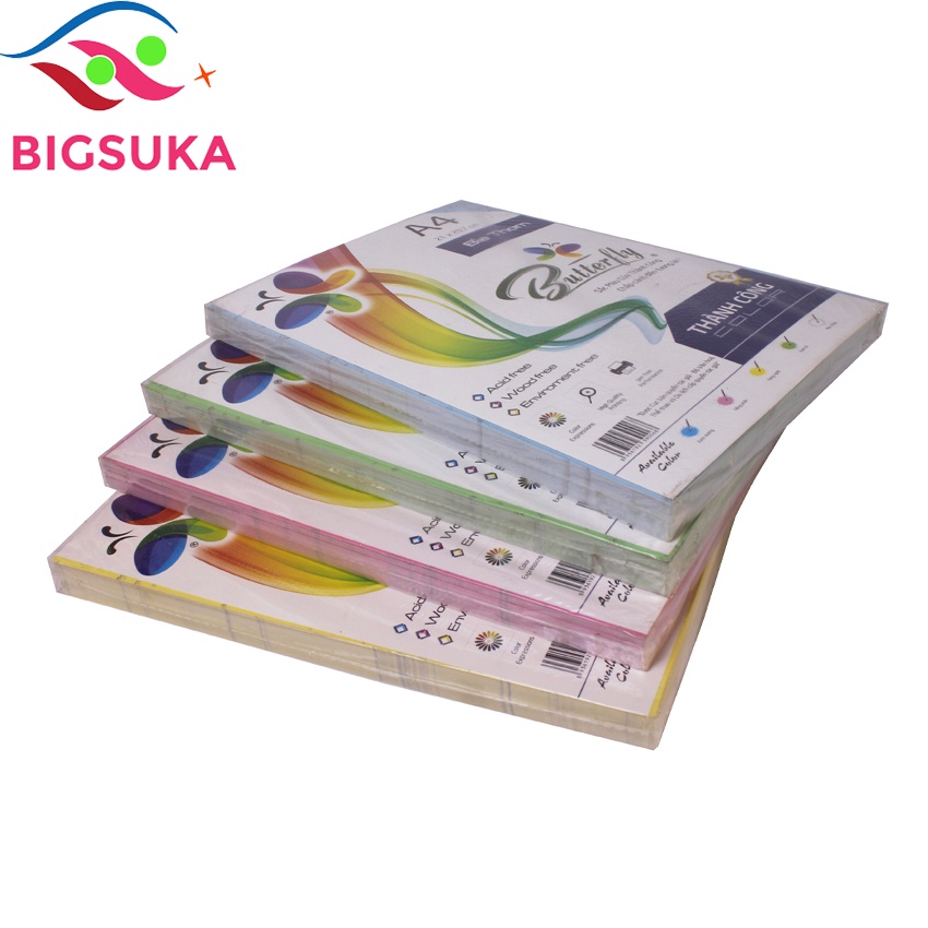 Bìa thơm A4 dày 180gsm xấp 100 tờ BIGSUKA