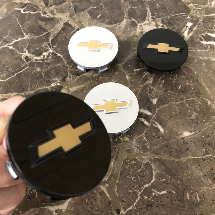 Logo chụp mâm, ốp lazang vành bánh xe ô tô. Dùng cho xe Chevrolet có đường kính lỗ lắp 58mm