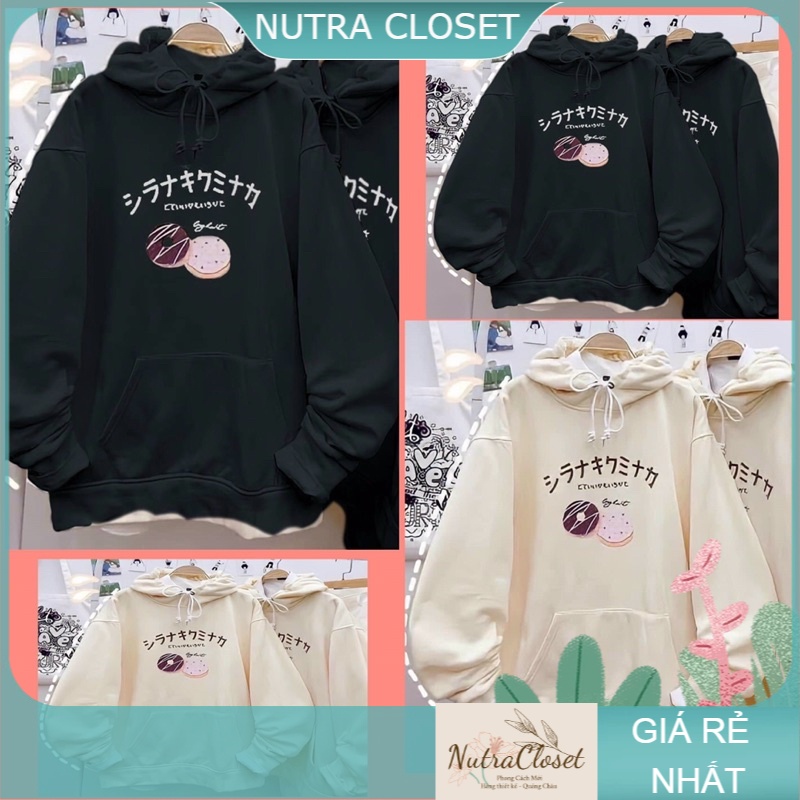 Áo khoác chui đầu hoodie nỉ ngoại tay phồng unisex ulzzang nam nữ