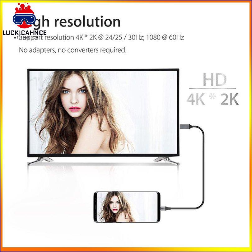 Cáp Chuyển Đổi Usb-C Sang Hdmi Hdtv 4k Cho Samsung Galaxy Note 8 9 S10 + Plus