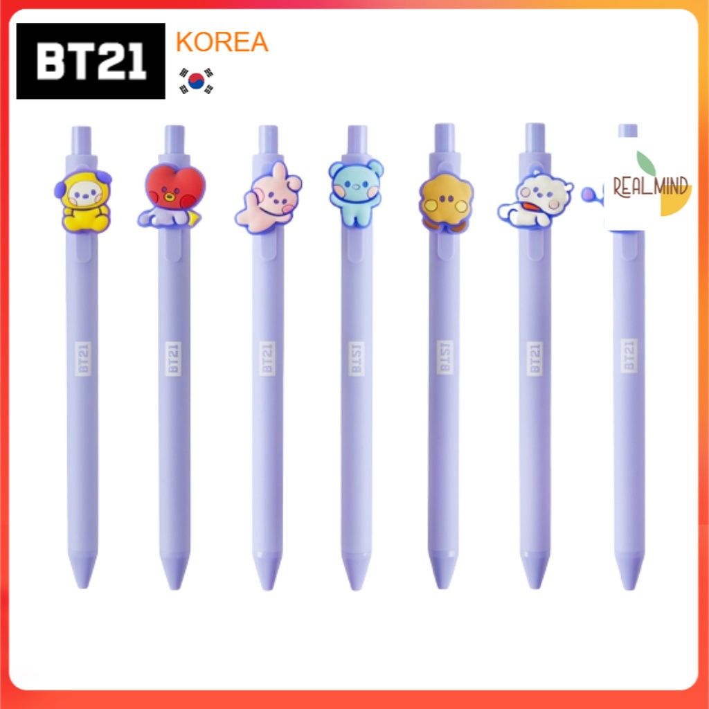 LINE FRIENDS Bút bi in hình BT21 OFFICIAL dễ thương