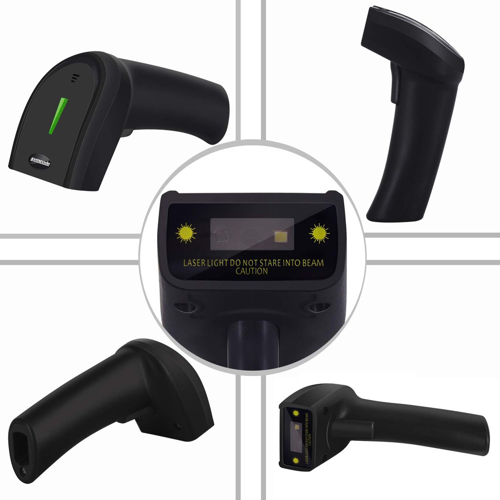 Máy quét mã vạch 1D QR 2D cầm tay không dây USB 2.4Ghz tiện dụng