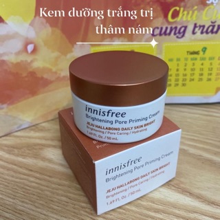 [New 2020] Kem dưỡng Innisfree Brightening Pore Priming Cream 50ml