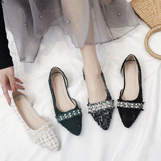 2021 girls' shoes pointed ladies' soft soled flat bottomed versatile fashion casual shoes shoes single shoes