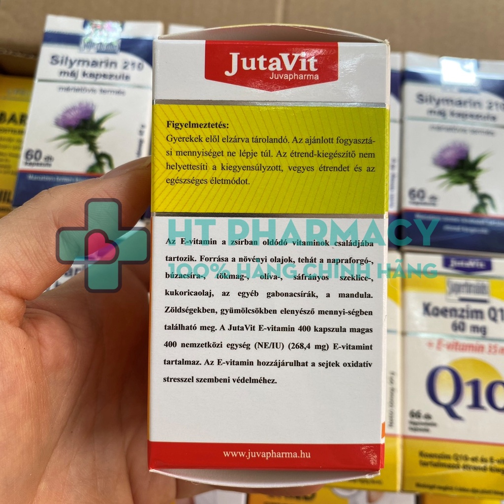 JutaVit E-vitamin 400 - Hỗ trợ hạn chế quá trình lão hóa, giúp làm đẹp da.