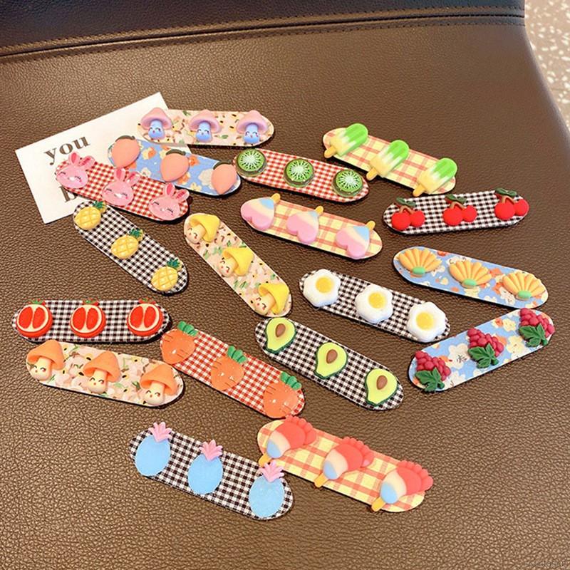 Kẹp Tóc Hình Trái Cây Hoạt Hình Dễ Thương Cho Bé Gái