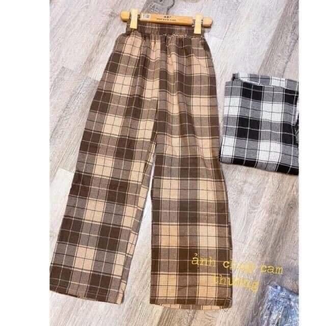 Quần Ống Rộng Caro Phối Màu - QD08 | BigBuy360 - bigbuy360.vn