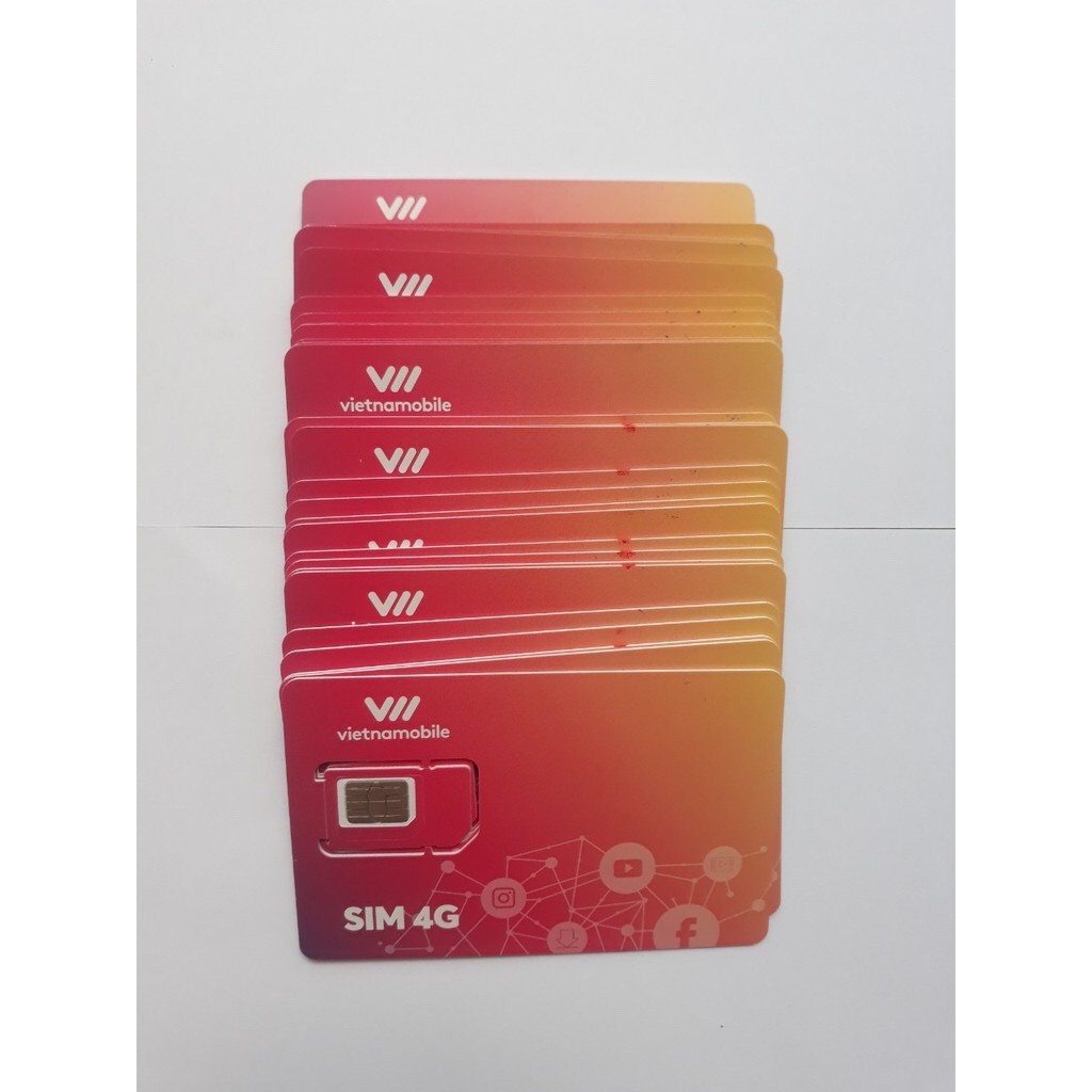 SIm Vietnamobile tạo tài khoản facebook, zalo, shopee,lad, mmo.