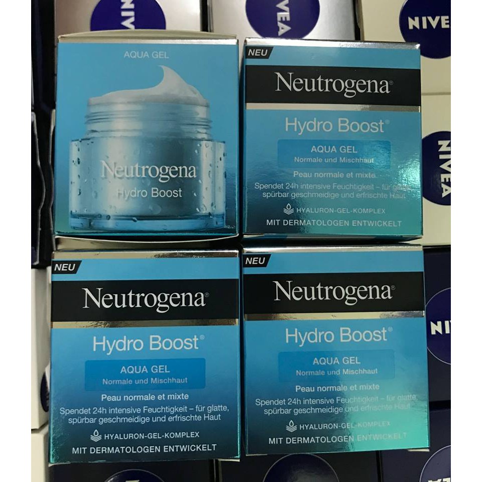 Gel Dưỡng Ẩm Neutrogena Hydro Boost Gel Cream Và Neutrogena Aqua Gel / Water Gel Chip Skincare