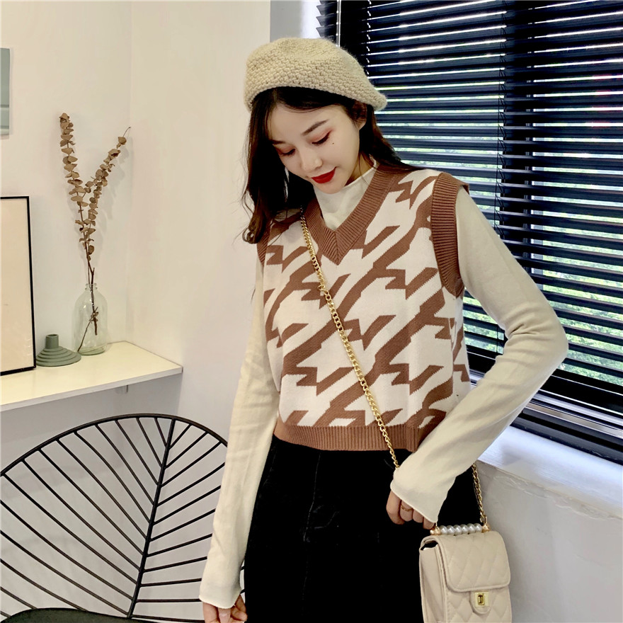 Áo Khoác Len Không Tay Thời Trang Mùa Thu Hàn Quốc Dành Cho Nữ | BigBuy360 - bigbuy360.vn