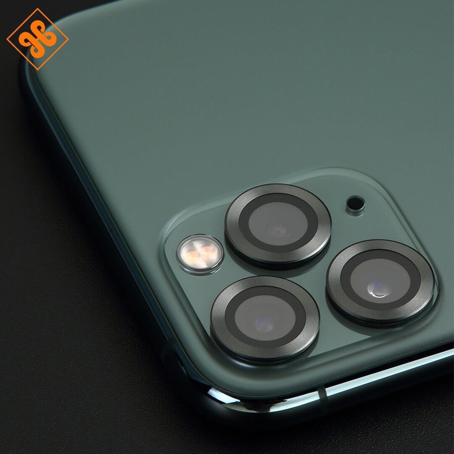 chụp KÍnh và viền bảo vệ camera IPhone 11-IPhone 11 Pro-IPhone 11 Pro Max hãng blueo