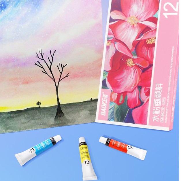 Màu Vẽ Dạng Bột Tuýp BAOKE-WP802