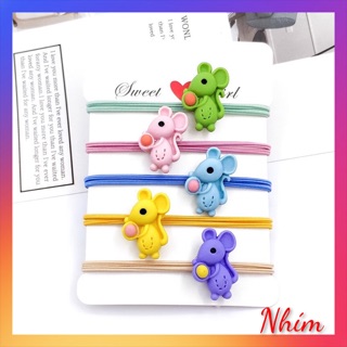[Đẹp] Dây thun cột tóc chuột dễ thường⚡️Chun buộc tóc Hàn Quốc