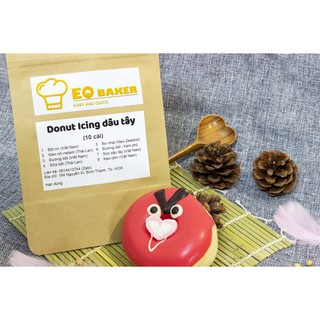 Bột làm bánh cân sẵn Donut Icing Dâu Tây EQ baker _ Pre-weighed flour for Strawberry Icing Donut
