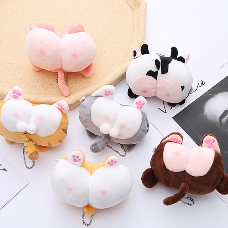 Trâm Cài Tóc Hình Mông Động Vật Nhồi Bông Dễ Thương