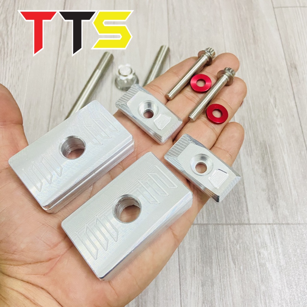 Bộ cốt bánh inox V1, V2 kèm bát CNC trước sau sử dụng lắp FUTURE 125, FU LED gắp vuông ( tặng full lông đền )