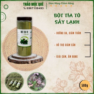 Bột tía tô sấy lạnh nguyên chất organic an toàn sử dụng, thanh nhiệt giải độc, giảm cân hiệu quả
