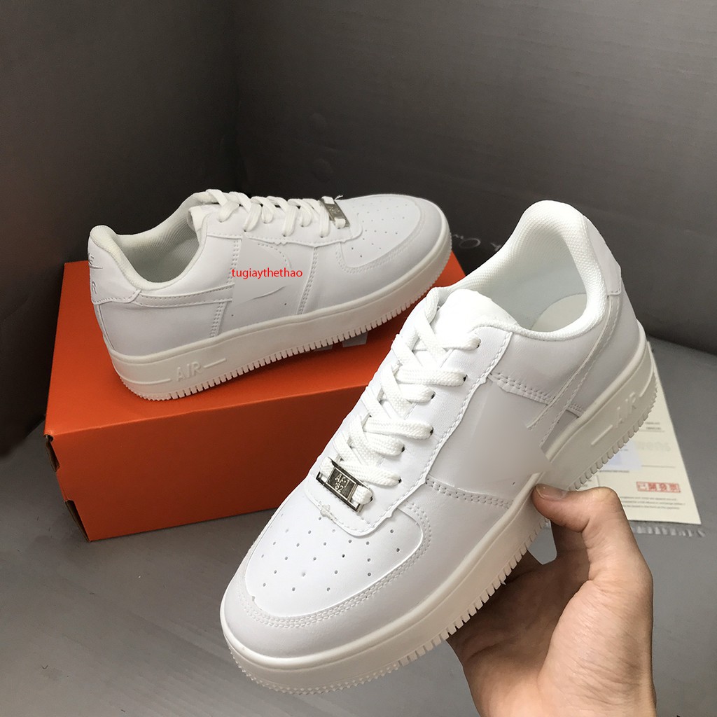 Giày Sneaker Af1 Trắng Thể Thao Nam Nữ Bassic