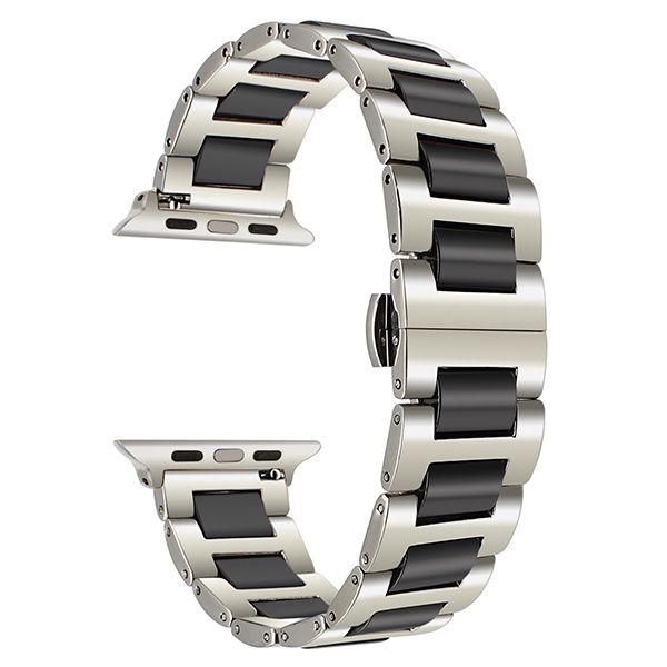 Dây Đeo Đồng Hồ Bằng Sứ + Inox Cho Apple Watch 49mm 45mm40mm 38mm 42mm 44mm iwatch series 8 ultra 7 5 4 3 SE 6 7 41mm 45mm